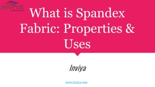 What is Spandex Fabric? Properties & Uses