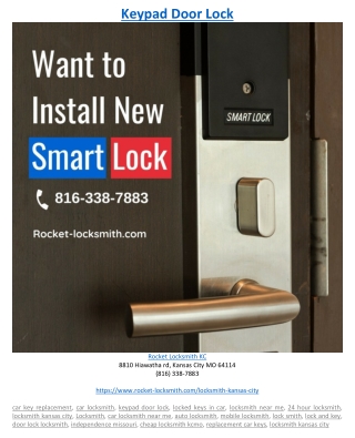 Keypad Door Lock
