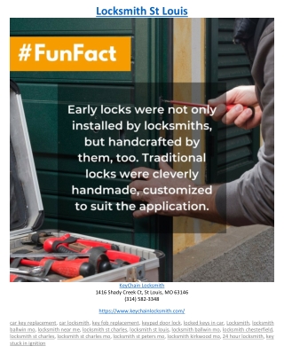Locksmith St Louis