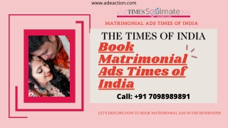 Matrimonial ads Times of India Online Book Matrimonial Advertisement for Times of India