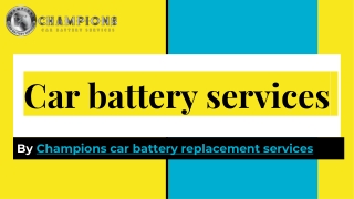 CHAMPIONS CAR BATTERY SERVICE  IN ABHUDHABI