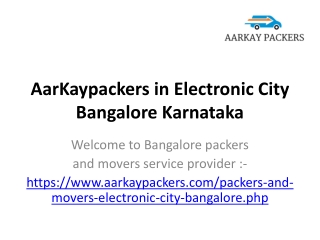 AarKaypackers in Electronic City Bangalore Karnataka