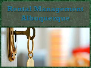 Rental Management Albuquerque