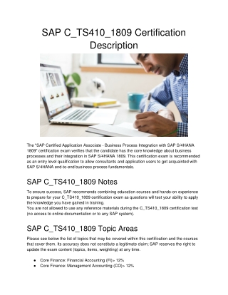 C_TS410_1909 exam guide