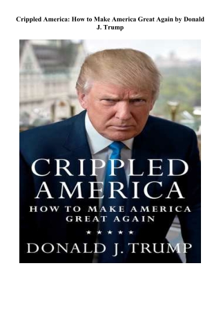 [PDF] Download Crippled America: How to Make America Great Again Books Full Page