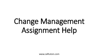 Change Management Assignment Help