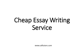 Cheap Essay Writing Service