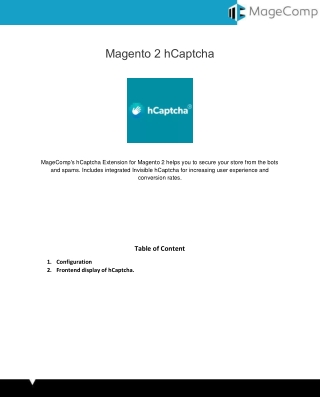 Magento 2 hCaptcha Extension