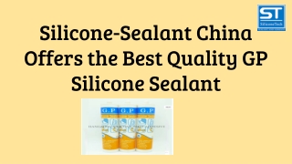 Silicone-Sealant China Offers the Best Quality GP Silicone Sealant