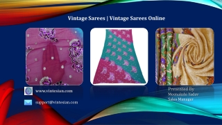 Vintage Sarees | Vintage Sarees Online