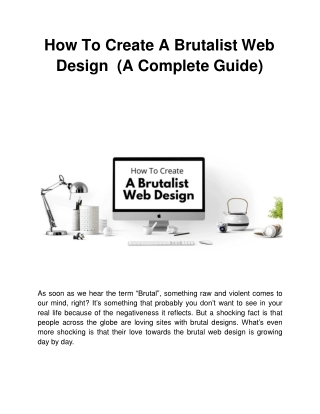 How To Create A Brutalist Web Design (A Complete Guide)