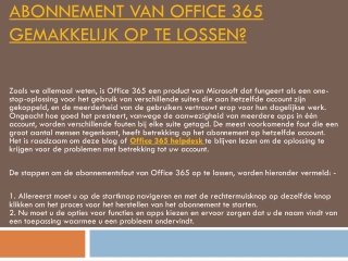 Contact office 365 mensen kunnen ons vertrouwen