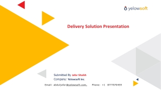 Delivery Solution Presentation