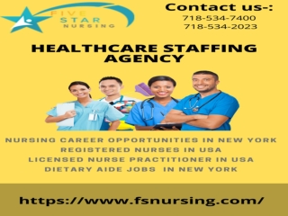 Get the best LPN jobs in New York at Five Star Nursing!!!!