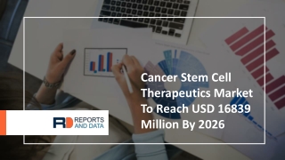 Cancer Stem Cell Therapeutics Market Outlooks 2020: Industry Analysis, Top Companies, Growth rate, Cost Structures and O