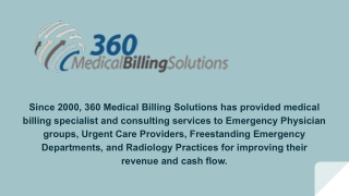 Arizona Emergency Physicians Billing Services - 360 Medical Billing Solutions