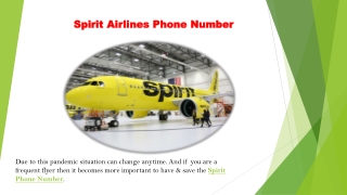 Spirit Airlines Phone Number