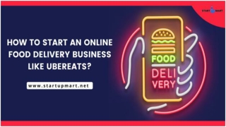 How to Start an Online Food Delivery Business like UberEats?