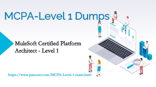 MuleSoft MCPA-Level 1 Dumps