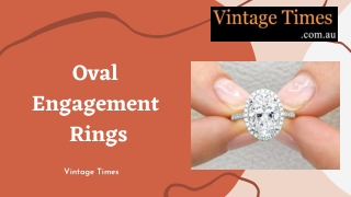 Oval Engagement Ring - Vintage Times