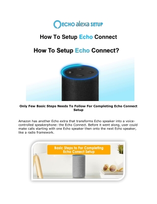 How To Setup Echo Connect