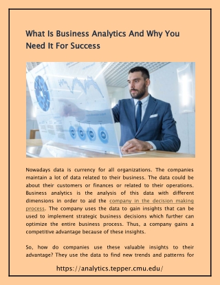 What Is Business Analytics And Why You Need It For Success