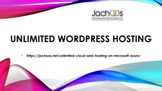 Unlimited wordpress hosting