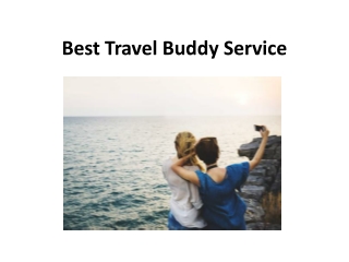 Best Travel Buddy Service