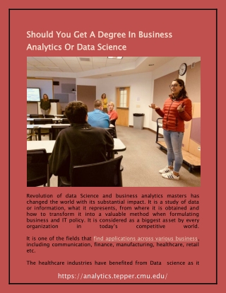 Should You Get A Degree In Business Analytics Or Data Science