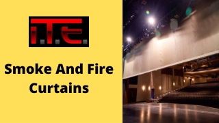 Installation Theatrical Engineering | Smoke and fire curtains
