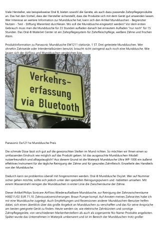 Unbedingt lesen vor dem Kauf -  Elektrische Zahnbürste Station  Jetzt lesen