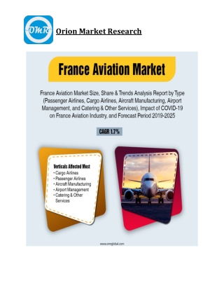 France Aviation Market Size, Competitive Analysis, Share, Forecast- 2019-2025