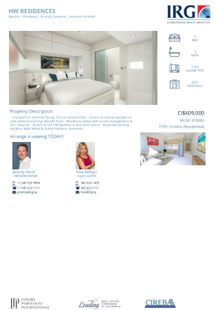 Buy HW RESIDENCES-410083 - IRG Cayman