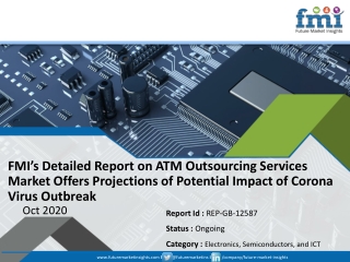 ATM Outsourcing Services Market Revenue to Decline During Coronavirus Disruption, Stakeholders to Realign Their Growth S
