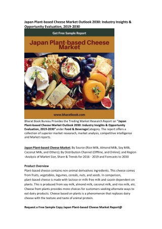 Japan Plant-based Cheese Market Research Report Forecast 2030