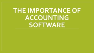 The Importance of Accounting Software