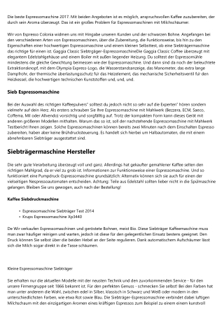 Die beste Gebrauchsanleitung - Espressomaschine Design   2020