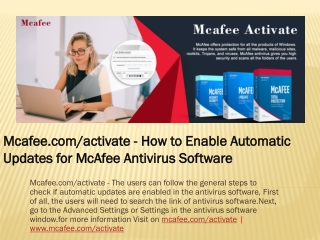 Mcafee Activate - Mcafee.com/activate |Install, and activate McAfee | keep your Digital world Safe