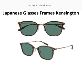 Japanese Glasses Frames Kensington