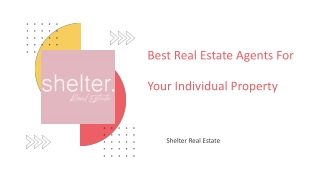 Best real estate agents for your individual property