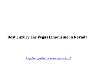 Best Las Vegas Limousine