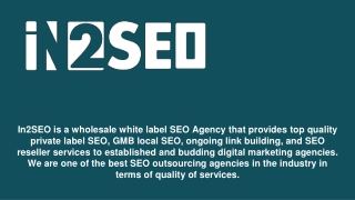 Best Private Label SEO Services - In2SEO