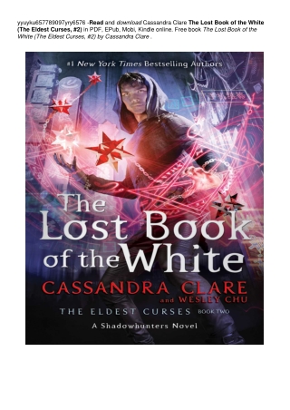 The Lost Book of the White (The Eldest Curses, #2) | #>PDF !BOOK