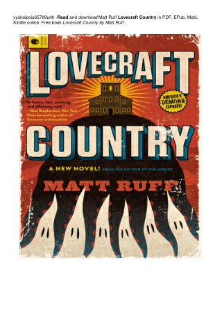 Lovecraft Country | @^PDF  @^EPub