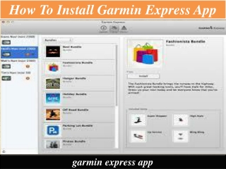 How to Install garmin express app