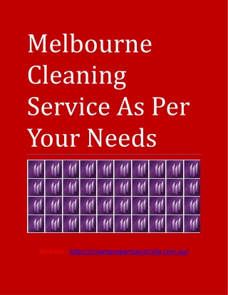 Melbourne Cleaning Service As Per Your Needs