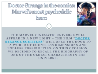 Doctor Strange in the comics: Marvel’s most psychedelic hero