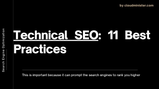 Technical SEO: 11 Best Practices