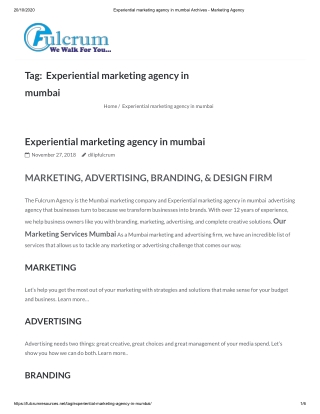 Experiential Marketing Agency in Mumbai