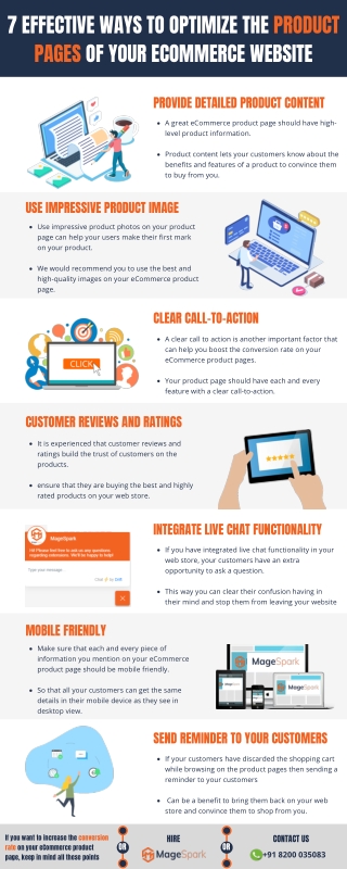 7 Effective Ways To Optimize The Product Pages Of Your eCommerce Website
